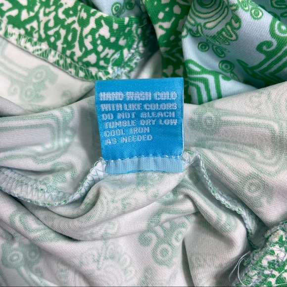 J. McLaughlin blue Asian oriental print top/ tunic. Size XL - Picture 9 of 9